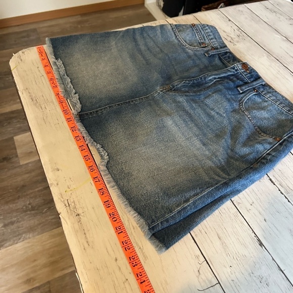 NWOT Madewell Rigid Denim A-Line Skirt Size 30 - Picture 8 of 9